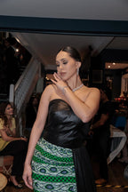 Emerald Heritage Drape Gown