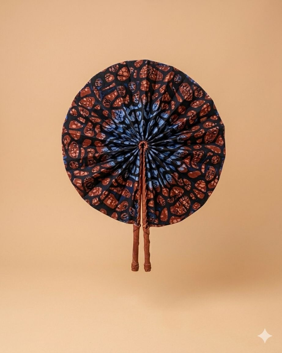 Afro Print Fan