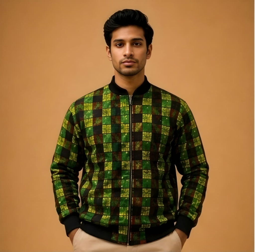 Avant-Garde Emerald Luxe Bomber Jacket
