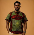 Men's Modern Ankara Print Tunic Shirt