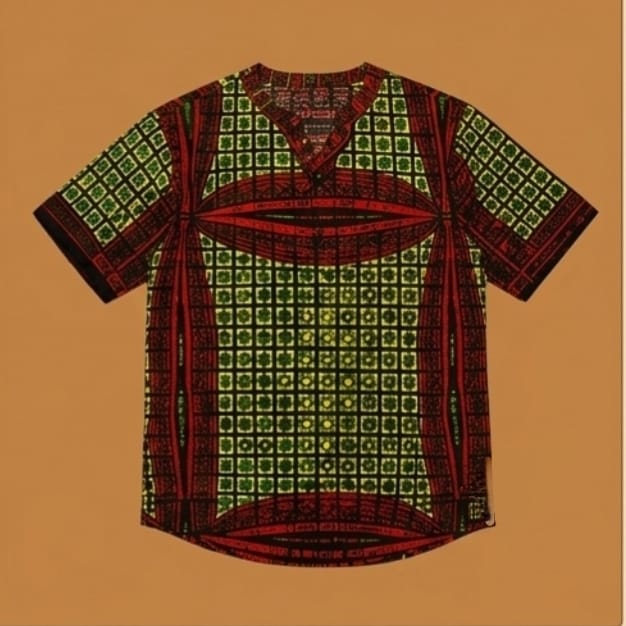 Men's Modern Ankara Print Tunic Shirt