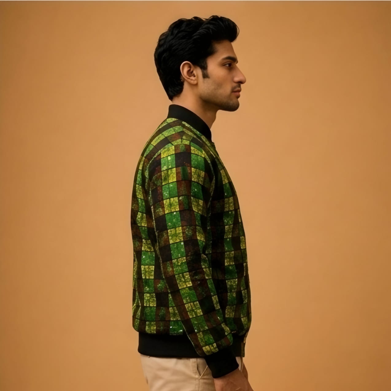 Avant-Garde Emerald Luxe Bomber Jacket