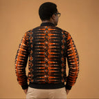 Obsidian Amber Luxe Bomber Jacket