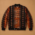 Obsidian Amber Luxe Bomber Jacket