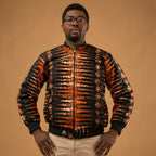 Obsidian Amber Luxe Bomber Jacket