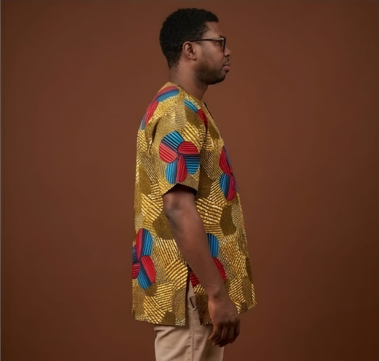 Golden Citadel Luxe African Tunic