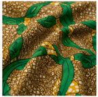 Men's Ankara Interlocking Ring Short-Sleeve Mandarin Collar Shirt