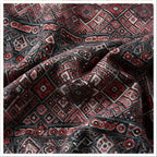 Men's Mauve Geometric Luxe Tribal Print Long-Sleeve Shirt