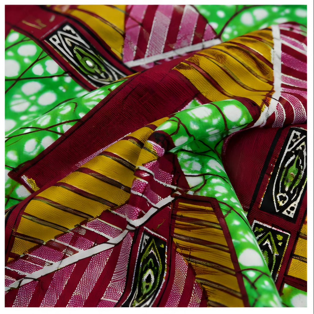 Men's Luxury Geometric Step Ankara Short-Sleeve Tunic