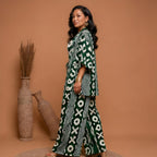 Luxury African Print Two-Piece Kimono Trouser Set