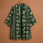 Luxury African Print Two-Piece Kimono Trouser Set