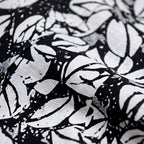 Luxury Black & White Floral Kimono & Wide-Leg Trouser Set