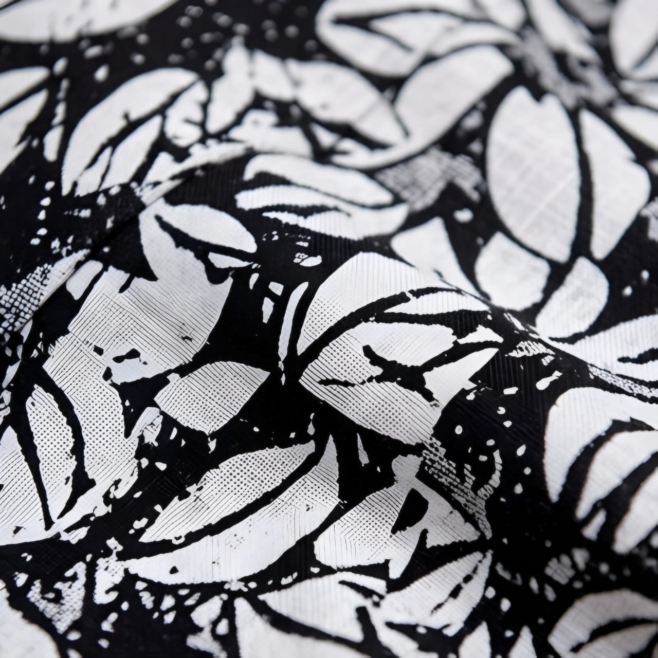 Luxury Black & White Floral Kimono & Wide-Leg Trouser Set